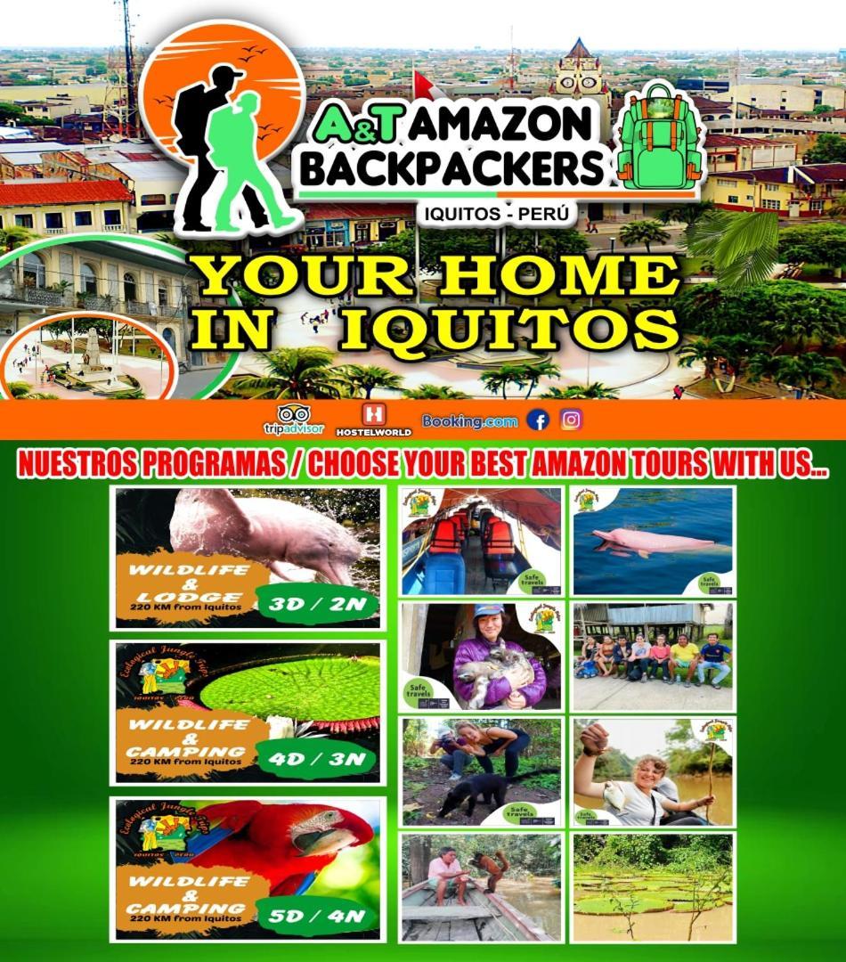 A&T Amazon Backpacker'S Bed & Breakfast Iquitos Exterior foto